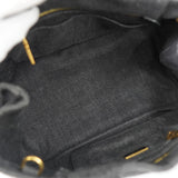 プラダ カナパ デニム 2way ハンドバッグ ショルダーバッグ グレー