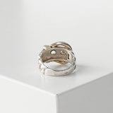 エルメス ヴィンテージ ブックルセリエ シルバー925 指輪 リング 約11.5号 - NEWSED