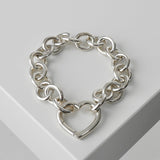 ティファニー ハートリンク シルバー925 チェーン ブレスレット - NEWSED