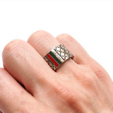 グッチ シェリーライン ディアマンテ シルバー925 指輪 リング 18号 - NEWSED