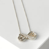 ティファニー ダブルラビングハート シルバー925 ネックレス - NEWSED