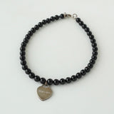 ティファニー リターントゥ オキニス ハートタグ シルバー925 ブレスレット ブラック - NEWSED