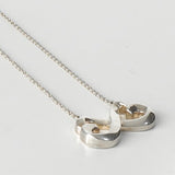 ティファニー ダブルラビングハート シルバー925 ネックレス - NEWSED