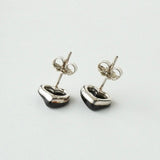 ティファニー オニキス オープンハート シルバー925 ピアス ブラック - NEWSED