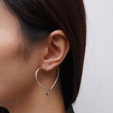 ティファニー オープンハート フープピアス 925 新品磨き済 - NEWSED