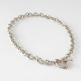 ティファニー アロー ハート トグル シルバー 925 チェーン ネックレス - NEWSED