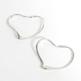 ティファニー オープンハート フープピアス 925 新品磨き済 - NEWSED