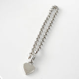 グッチ ハート チェーン シルバー925 ブレスレット - NEWSED