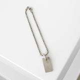 グッチ ロゴ プレート シルバー925 ボールチェーン キーホルダー ストラップ - NEWSED