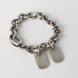 グッチ ドッグタグ チェーン ブレスレット シルバー925 - NEWSED