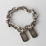 グッチ ドッグタグ チェーン ブレスレット シルバー925 - NEWSED