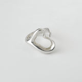 ティファニー オープンハート シルバー925 指輪 リング 7.5号 - NEWSED