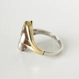 ティファニー ダブルハート シルバー925 ゴールド750 指輪 リング 10号 - NEWSED