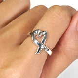 ティファニー エルサ・ペレッティ ラビングハート 指輪 リング シルバー925 8号 - NEWSED