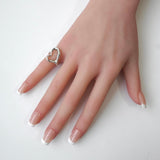 ティファニー エルサペレッティ オープンハート シルバー925 指輪 リング 8号 - NEWSED