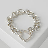 ティファニー ハートリンク シルバー925 チェーン ブレスレット - NEWSED