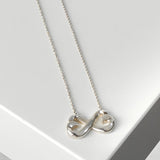 ティファニー ダブルラビングハート シルバー925 ネックレス - NEWSED