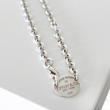 ティファニー リターン トゥ ティファニー オーバルタブ シルバー925 チェーン ネックレス チョーカー - NEWSED