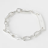 グッチ シルバー925 プレート IDブレスレット チェーンブレスレット - NEWSED