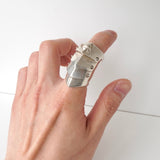 ヴィヴィアン ウエストウッド 初期型 アーマーリング シルバー925 JSB刻印 ホールマーク有 Lサイズ - NEWSED