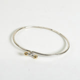 ティファニー フック&アイ バングル シルバー925 K18 新品仕上げ - NEWSED