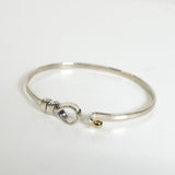 ティファニー フック&アイ バングル シルバー925 K18 新品仕上げ - NEWSED