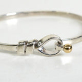 ティファニー フック&アイ バングル シルバー925 K18 新品仕上げ - NEWSED