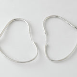 ティファニー オープンハート シルバー925 フープピアス Mサイズ 新品磨き加工 - NEWSED