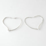 ティファニー オープンハート シルバー925 フープピアス Mサイズ 新品磨き加工 - NEWSED