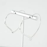 ティファニー オープンハート シルバー925 フープピアス Mサイズ 新品磨き加工 - NEWSED