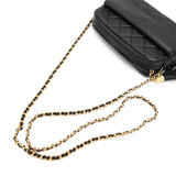 シャネル マトラッセ カーフスキン フリンジチェーン ショルダーバッグ ブラック 箱付き