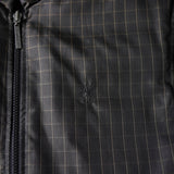 イヴ サンローラン ヴィンテージ リバーシブル YSLロゴ 刺繍 チェック柄 中綿ベスト ブラック / グレー