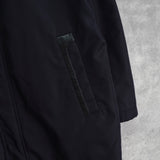 ジバンシィ パンチング フェイクレザー切り替え メンズ ナイロンジャケット ダークネイビー