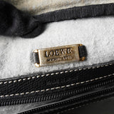 ロエベ アナグラム レザー ビジネスバッグ ハンドバッグ ブラック メンズ