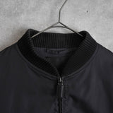 プラダ トライアングルロゴ ナイロン ボンバージャケット スタジャン ブルゾン ブラック メンズ