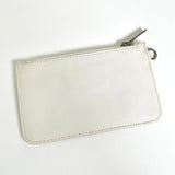 シャネル ココマーク ラムスキン フラット ミニポーチ ホワイト 9番台7桁 - NEWSED