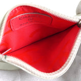 シャネル ココマーク ラムスキン フラット ミニポーチ ホワイト 9番台7桁 - NEWSED