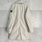 ストーンアイランド コンパスバッジ ステンカラーコート ベージュ メンズ