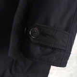 ポロ バイ ラルフローレン レザー切り替え フーデッド 中綿ジャケット コート ブラック