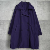 ミー イッセイミヤケ アーカイブ ナイロン トレンチコート レディース パープル