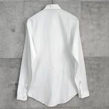 ディオール オム ビー刺繍 カッターシャツ 長袖シャツ ホワイト メンズ