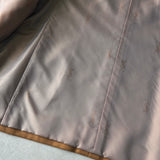 イヴ サンローラン ヴィンテージ YSLロゴ ボタン ウール ダブル テーラードジャケット キャメル メンズ