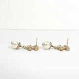 シャネル ココマーク ラインストーン スイングパール ピアス GP レディース