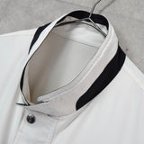 イヴ サンローラン ヴィンテージ YSLロゴ ブルゾン ジャケット ホワイト / ネイビー