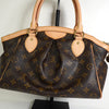 ルイ・ヴィトン モノグラム ティボリPM レザー ハンドバッグ ブラウン M40143