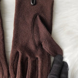 ヴィヴィアン ウエストウッド オーブ レザー口 グローブ 手袋 ブラウン レディース