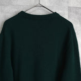 メゾン キツネ フォックスヘッド ニット ダークグリーン