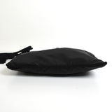 プラダ テスート ポコノ ナイロン ビーズ タッセル ミニ ショルダーバッグ ポシェット ブラック