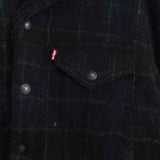 リーバイス チェック柄 ボア裏地 ウールジャケット ブラック / グリーン タグ付き未使用品