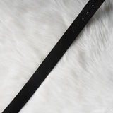 ディーゼル ロゴ レザー ベルト 80 / 32 ブラック / シルバー